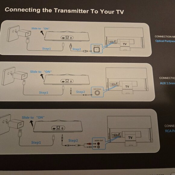 Wireless Headphones for TV, TV Headphones Wireless for Seniors with Charging Doc - Picture 4 of 4
